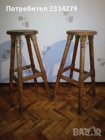 Стари дървени столове, ръчна изработка от различни държави. , снимка 4 - Антикварни и старинни предмети - 53662249