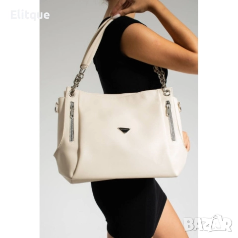 Елегантна дамска чанта през рамо. Размер: 23х33см, снимка 3 - Чанти - 52896167