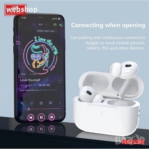НОВО!! Безжични слушалки EARLDOM TWS23 Pro 2 Generation , тип Аir Pods Pro , Уникален звук и бас, снимка 2 - Безжични слушалки - 42386226