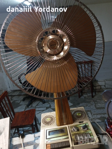 Ретро вентилатор National F-401C с КАСЕТОФОН – Колекционерски! , снимка 2 - Антикварни и старинни предмети - 53058178