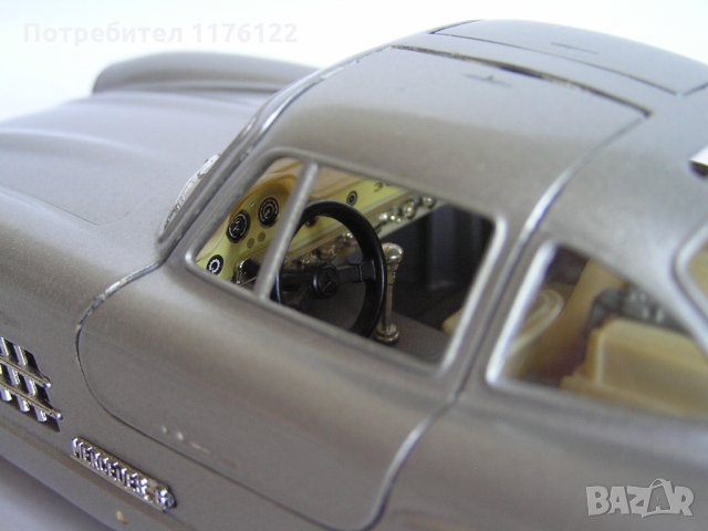Bburago 1/24 Burago '54 Mercedes Benz 300 SL Бураго Мерцедес Бенц Made In Italy, снимка 9 - Коли, камиони, мотори, писти - 35841509