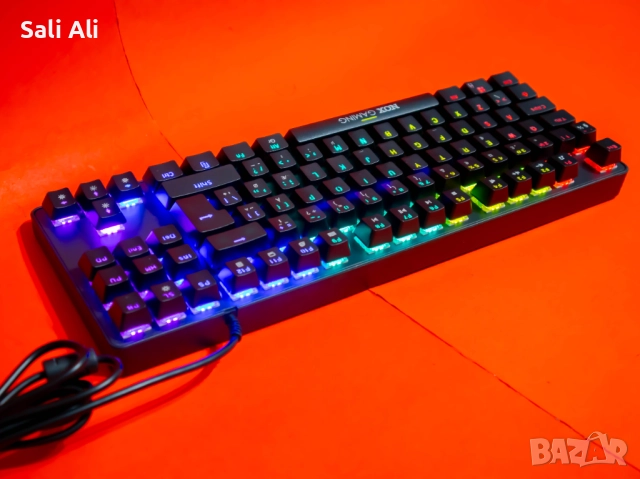 Nox Scavenger TKL механична геймърска клавиатура RGB Blue Switch, снимка 10 - Клавиатури и мишки - 51802418