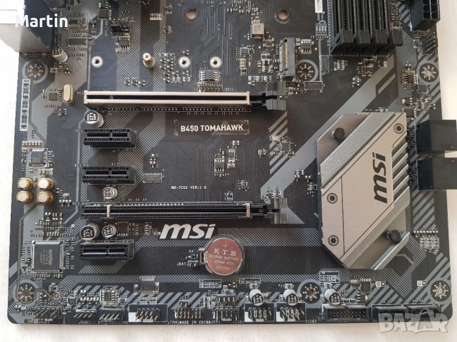 MSI B450 Tomahawk AM4 дънна платка, снимка 3 - Дънни платки - 53387367
