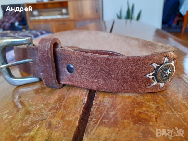 Стар дамски кожен колан #2, снимка 3 - Колани - 42654640