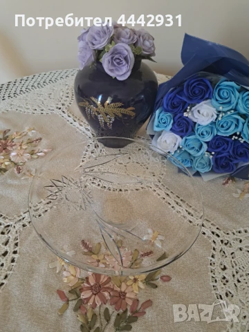 Стъклени фруктиери, снимка 11 - Сервизи - 50796027