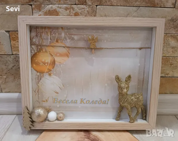 Коледна рамка с 3Д декорация!, снимка 4 - Декорация за дома - 47345819
