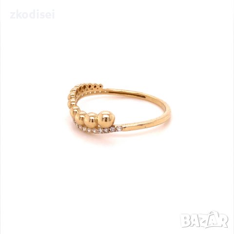 Златен дамски пръстен 1,40гр. размер:57 14кр. проба:585 модел:20052-2, снимка 2 - Пръстени - 42528667