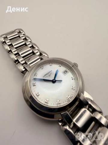Дамски часовник Longines PrimaLuna – седеф и диаманти | Swiss Made, снимка 3 - Дамски - 52874699