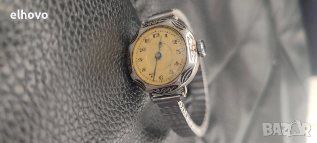 Стар швейцарски сребърен часовник, снимка 5 - Антикварни и старинни предмети - 52749221