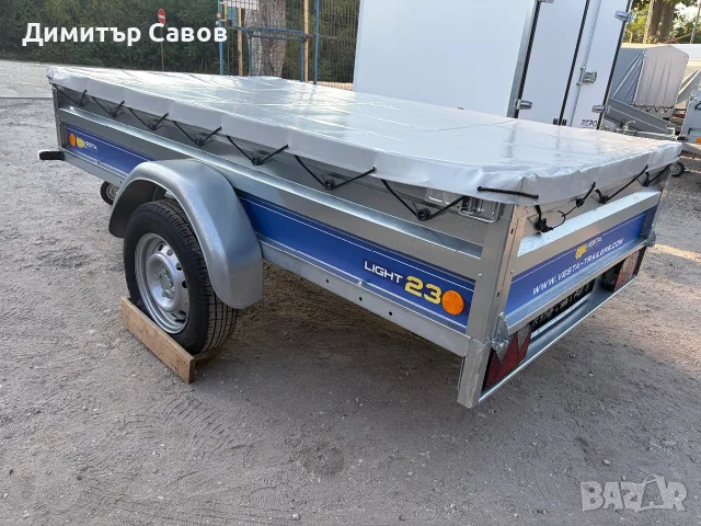 Туристическо, самосвално ремарке VESTA LIGHT 23 с плосък брезент, снимка 8 - Ремаркета - 55780191