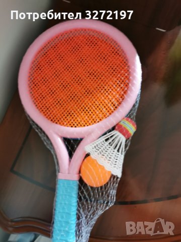 Комплект 2 ракети за бадминтон/плажен бадминтон,тенис + перце+топка, снимка 1 - Тенис - 41767874