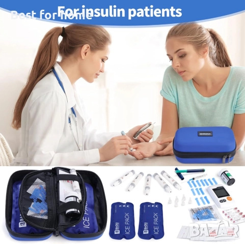 HIMDUZE 24-часов охладител за инсулин и лекарства за пътуване с температурен дисплей , снимка 6 - Медицински консумативи - 51867309