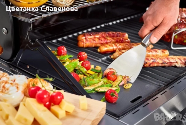 Шпатула/Обръщач за скара ,барбекю Rösle 25063, неръждаема стомана, 29x10x2,5 см, снимка 6 - Други стоки за дома - 52402150