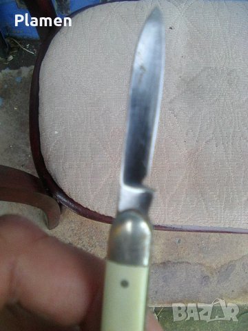Старо джобно ножче на Петко Денев - Велико Търново с две остриета, снимка 4 - Ножове - 40831865