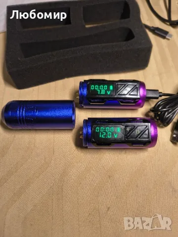 EZ безжична машина за татуировки с батерия - P2S 4.0 мм ход

, снимка 8 - Друго оборудване - 50429933