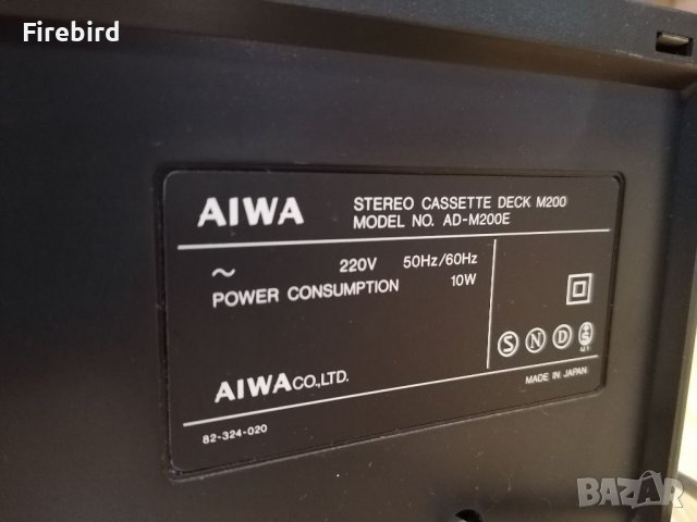 AIWA M200 Stereo Cassette Дек-Перфектен, снимка 6 - Декове - 35363345