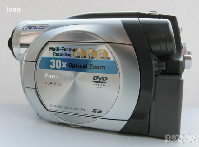 ДВД ВИДЕО КАМЕРА PANASONIC DVR-D 150 DVD VIDEO CAMERA MULTI FORMAT RECORDING ОТЛИЧНА ПОЧТИ НОВА, снимка 2 - Камери - 51001035
