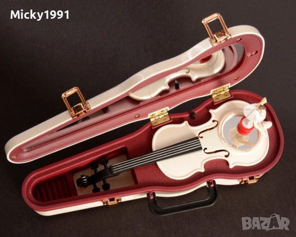 Музикална кутия цигулка с балерина 