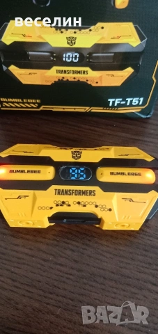 TRANSFORMERS TF-T51 безжични слушалки с шумопотискане, висококапацитетна батерия, снимка 2 - Bluetooth слушалки - 53709450