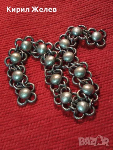 Старинна ВЪЗРОЖДЕНСКА САЧАНЕНА ГРИВНА САЧАН РЪЧНА МАЙСТОРСКА ИЗРАБОТКА с НУЖДА от ЗАКОПЧАЛКА 47498, снимка 15 - Антикварни и старинни предмети - 47057319