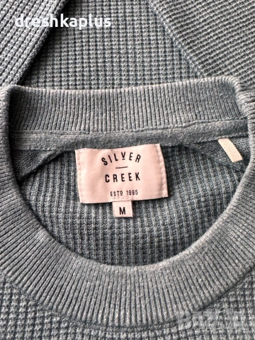 SILVER CREEK Пуловер • Размер M • Зелен, снимка 3 - Пуловери - 53219017