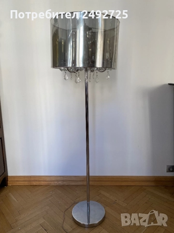 Лампион кристали сребрист 2 бр, снимка 2 - Лампиони - 43950340