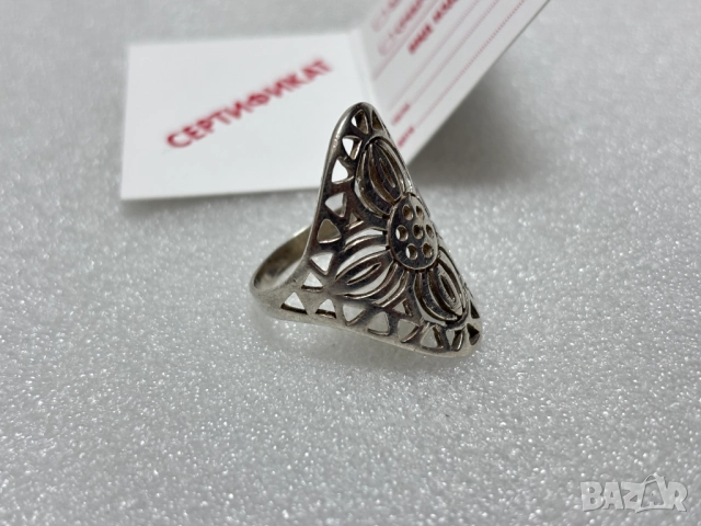 Дамски Сребърен Пръстен (проба 925)- 5,93 грама, снимка 3 - Пръстени - 52549788