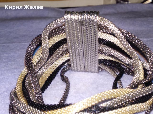 КРАСИВА СТИЛНА ФЕШЪН ГРИВНА от СРЕБРИСТА БЛАГОРОДНА НЕРЪЖДАЕМА СТОМАНА с МАГНИТНА ЗАКОПЧАЛКА 26544, снимка 13 - Гривни - 41753233