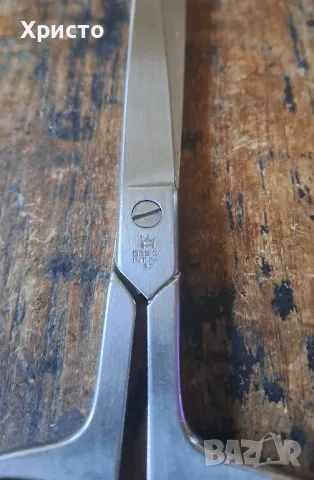 моливник с термометър, ножица и нож за писма Хенкелс Henkels Аахен дизайн, произведен в Германия, снимка 12 - Ученически пособия, канцеларски материали - 48526489