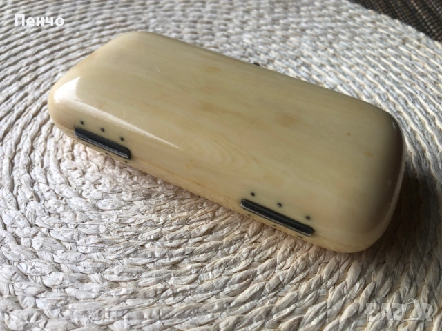 старинна кутия /табакера/ - слонова кост и сребро, снимка 5 - Антикварни и старинни предмети - 53413496