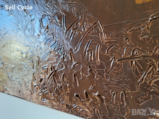 ✅КАРТИНА МАСЛО - БИТИЕ - 50/70 СМ.❗, снимка 2 - Картини - 51529586