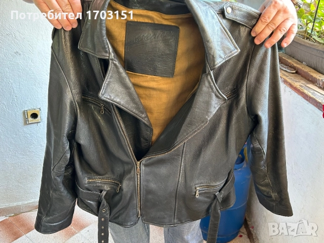 Кожено рокерско яке , снимка 8 - Якета - 52159461