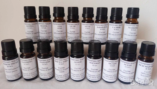 Етерични масла мента, мащерка, риган, хвойна плод, хисоп, бял бор и др., снимка 2 - Други - 34778096