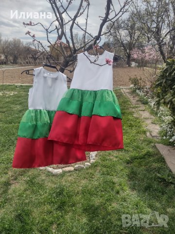 Рокля трикольор , снимка 4 - Детски рокли и поли - 40151979