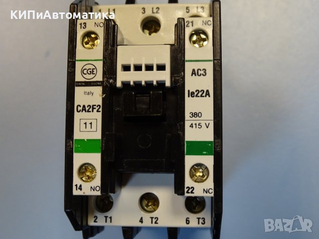 контактор General Electric CGE CA2F2 11 AC3 110V, снимка 5 - Резервни части за машини - 42539547