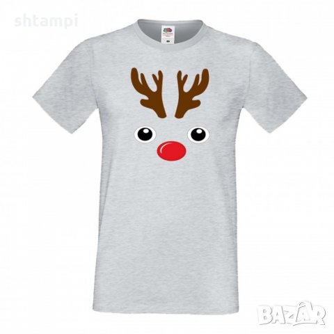 Мъжка тениска Коледа DEER FACE, снимка 4 - Тениски - 34690539