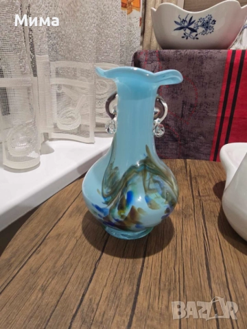 Ваза от мураново стъкло, снимка 6 - Вази - 52507066