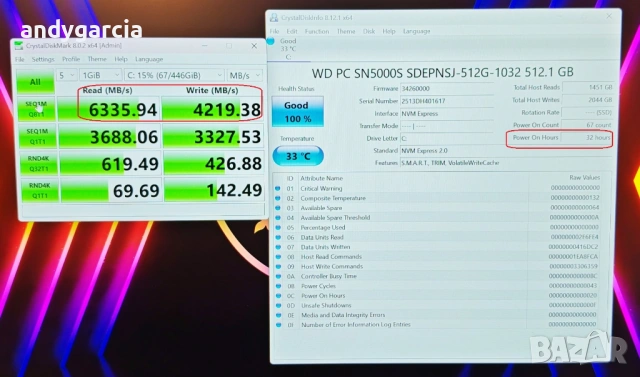 Nvidia RTX 5070 8GB/Intel Core i7-14650HX/15.6 2K 165Hz 100%DCI-P3/16GB RAM/512GB NVMe/MSI Katana 15, снимка 12 - Лаптопи за игри - 53388638