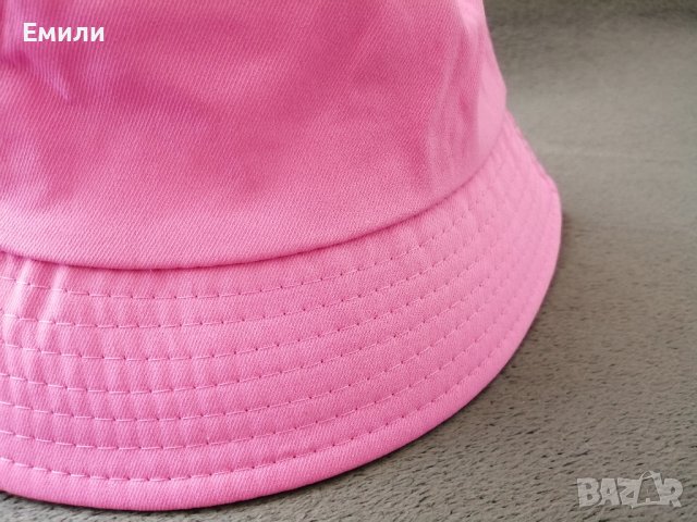 Изчистена дамска шапка тип идиотка в розов цвят, снимка 3 - Шапки - 41737113