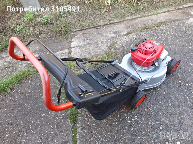 Косачка Honda 4.5к.с. без самоход мулчираща с кош, снимка 6 - Градинска техника - 52160625