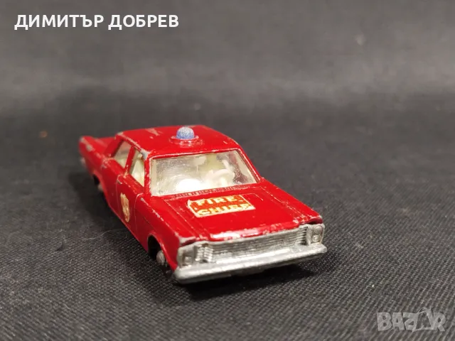 СТАРА РЕТРО МЕТАЛНА КОЛИЧКА MATCHBOX ENGLAND FORD GALAXIE, снимка 5 - Колекции - 47338722