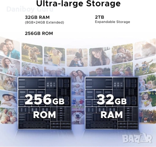 Мобилен телефон Doogee Note 59 Pro, Черен, 5G, 6.75" HD+ IPS 120Hz, 32GB RAM (8GB + 24GB разширяема), снимка 4 - Телефони с две сим карти - 53823929