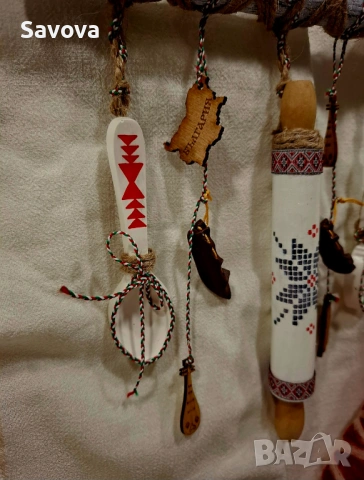 Малко стенно пано в етно стил, снимка 3 - Ръчно изработени сувенири - 53079092