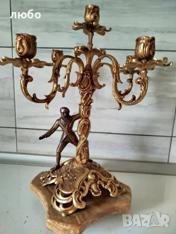 БРОНЗОВИ СВЕЩНИЦИ , снимка 15 - Други ценни предмети - 49245708