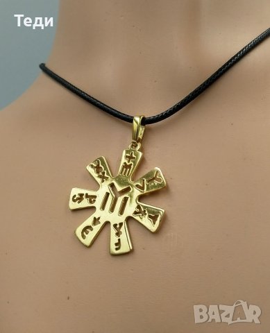 Медальон Розета Сребро925 с позлата