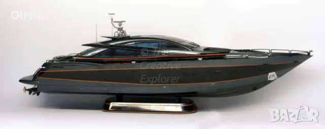 Yacht 1:72 Aurora Monaco 44 см. дължина кит за сглабяне