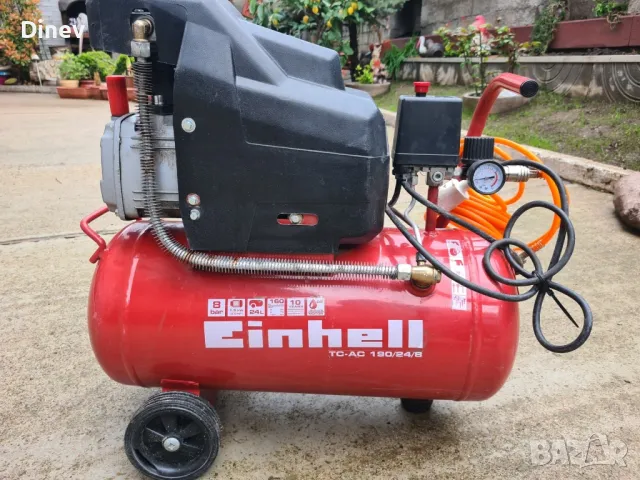 бутален маслен компресор за въздух EINHELL TC-AC 190/24/8