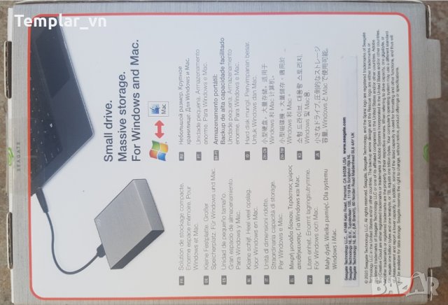 SEAGATE One Touch 5 TB SILVER 2.5, снимка 2 - Твърди дискове - 34802231