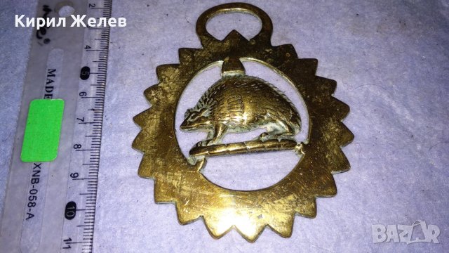 ТАРАЛЕЖ Старо БРОНЗОВО ДЕКОРАТИВНО АРТ ПАНО за СТЕНА АНГЛИЯ 34000