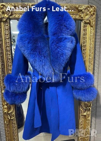 Дамски палта от кашмир и естествен косъм, снимка 2 - Палта, манта - 41925213